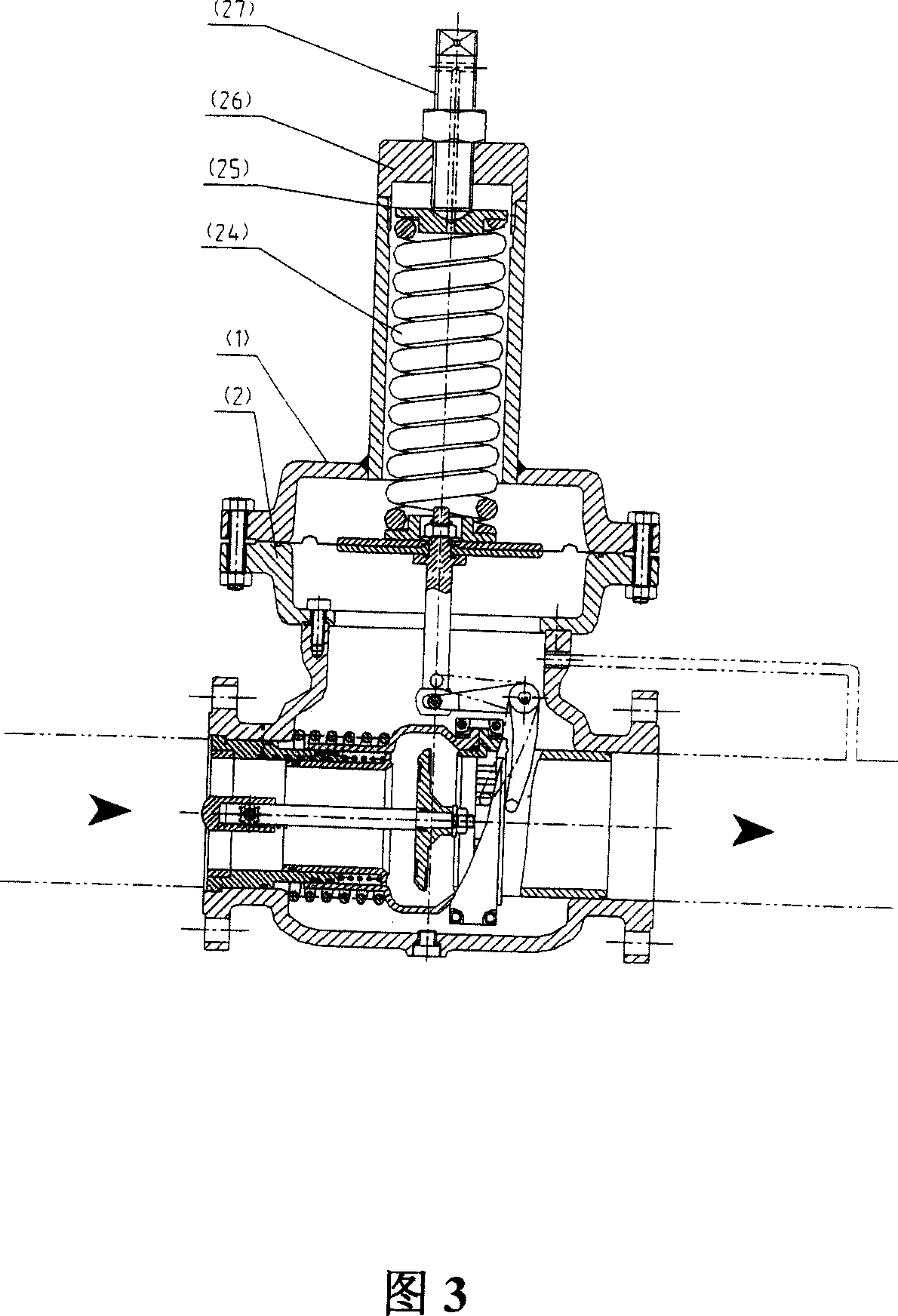 Top-loaded axial flow pressure regulator