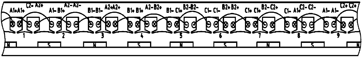 Permanent magnetic motor stator and permanent magnetic motor