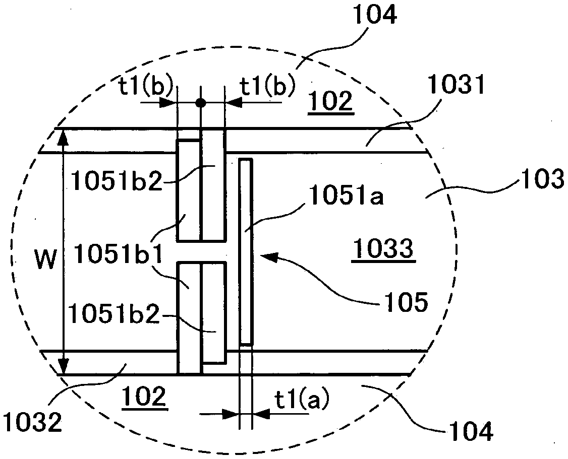 Molding element for manufacturing a noise reducing tread