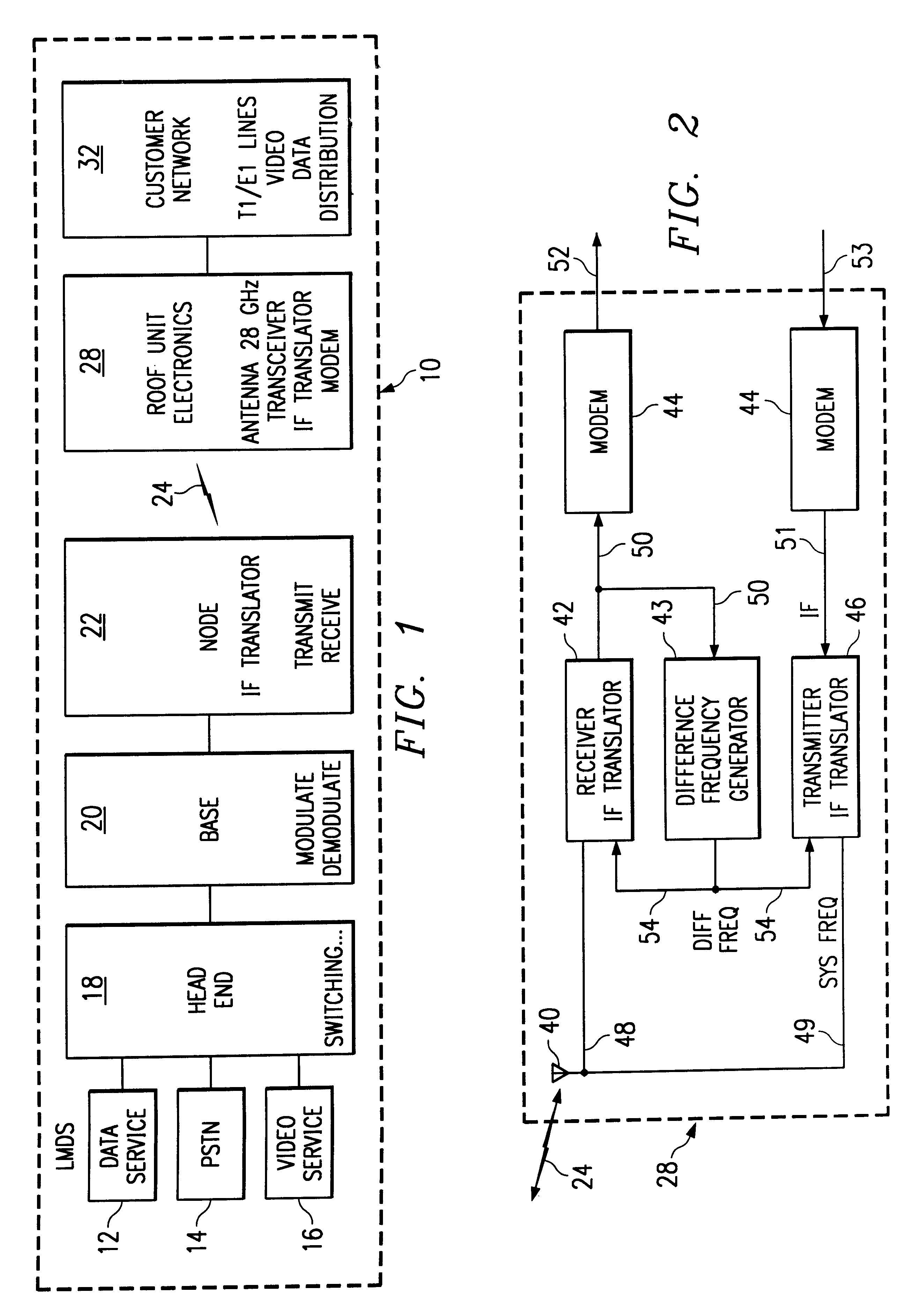 System and method for recovering a pilot tone in a local multipoint distribution system signal