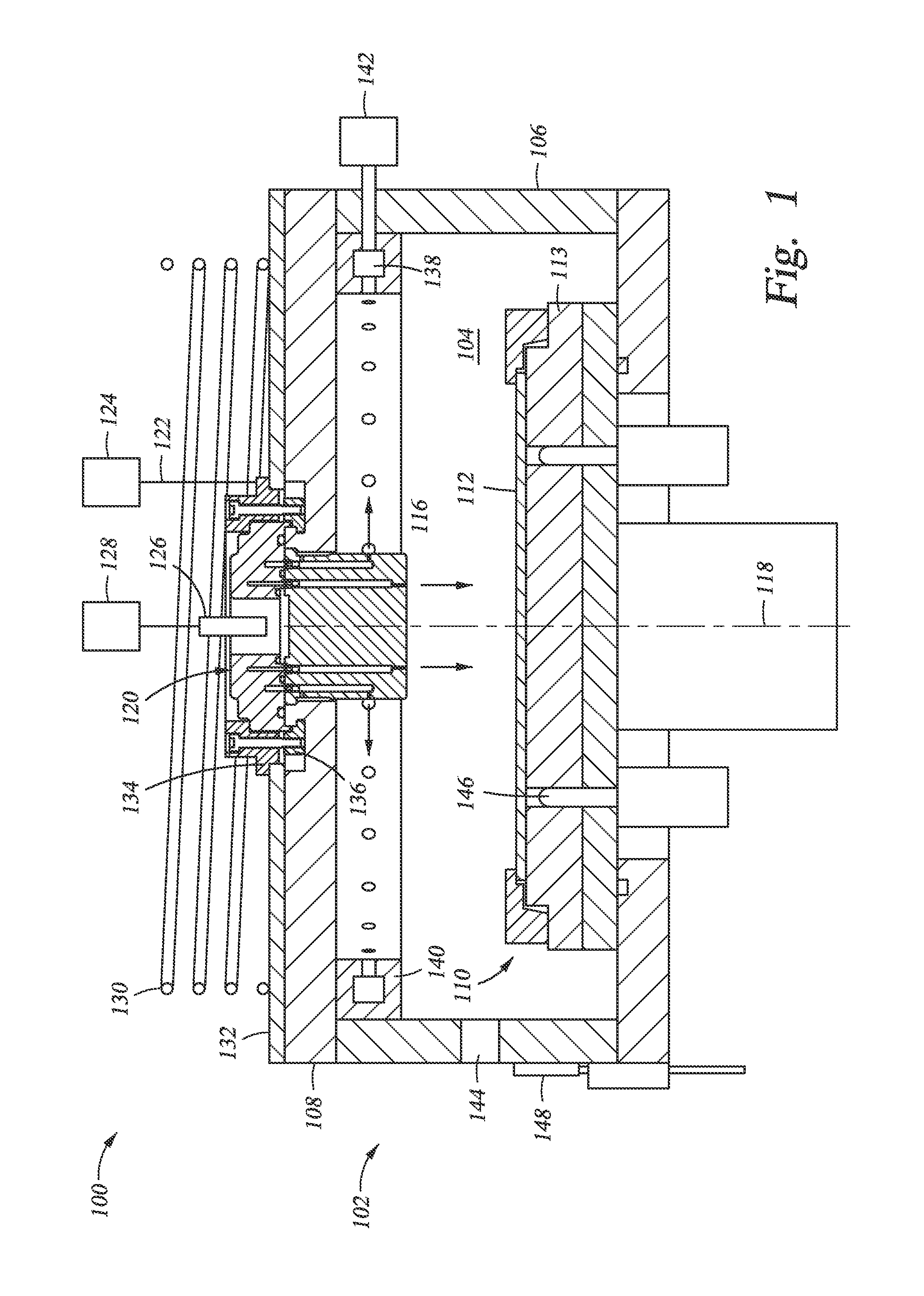 Tunable gas delivery assembly with internal diffuser and angular injection