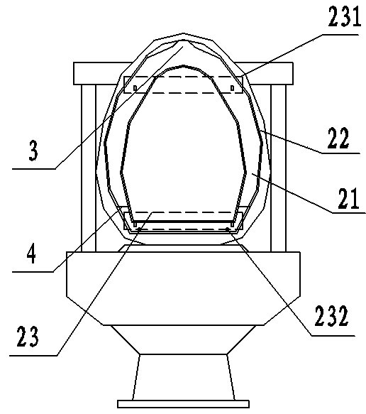 Toilet structure with disposal paper cushions