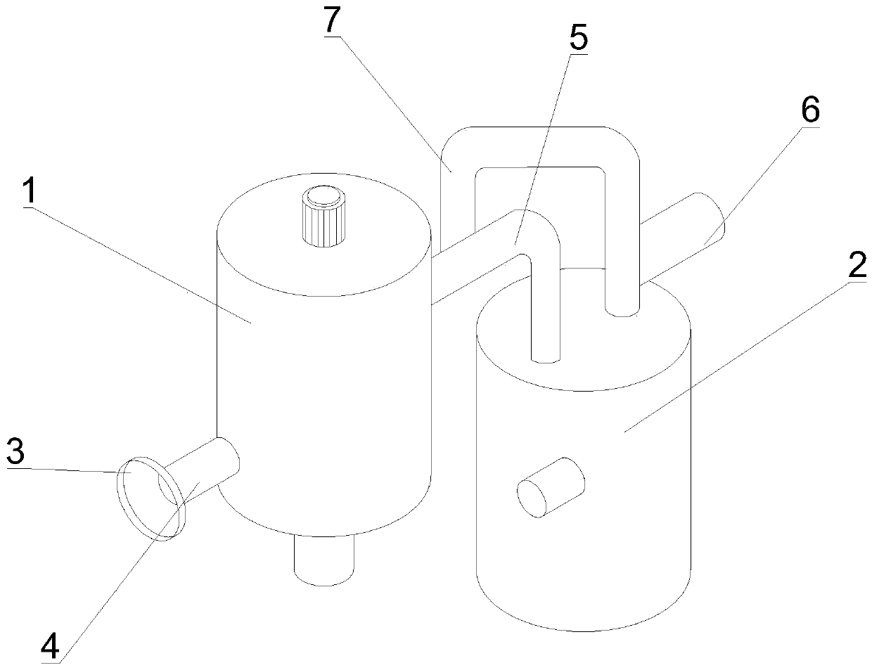 Tail gas treatment device for waste incineration