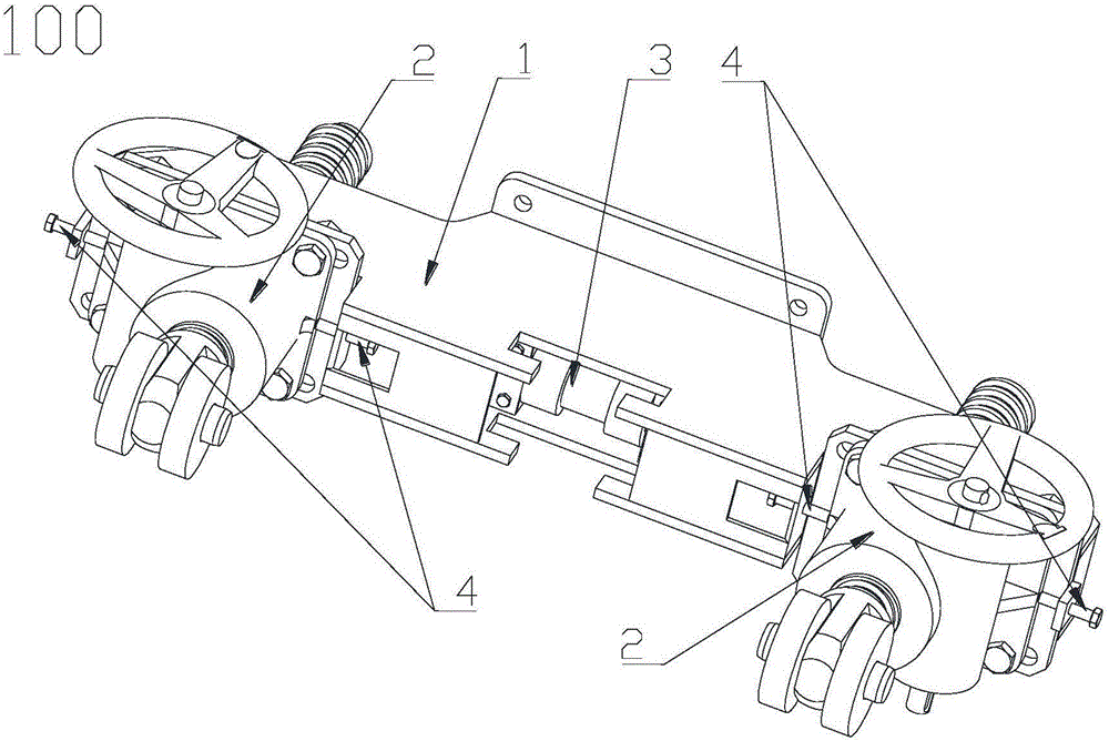 Turbine screw type continuous-adjustment supporting device for hydraulic climbing formwork system