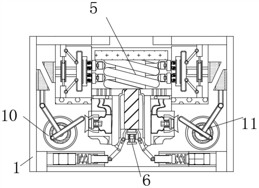 Software development device for assisting in eliminating elastic fatigue through layering