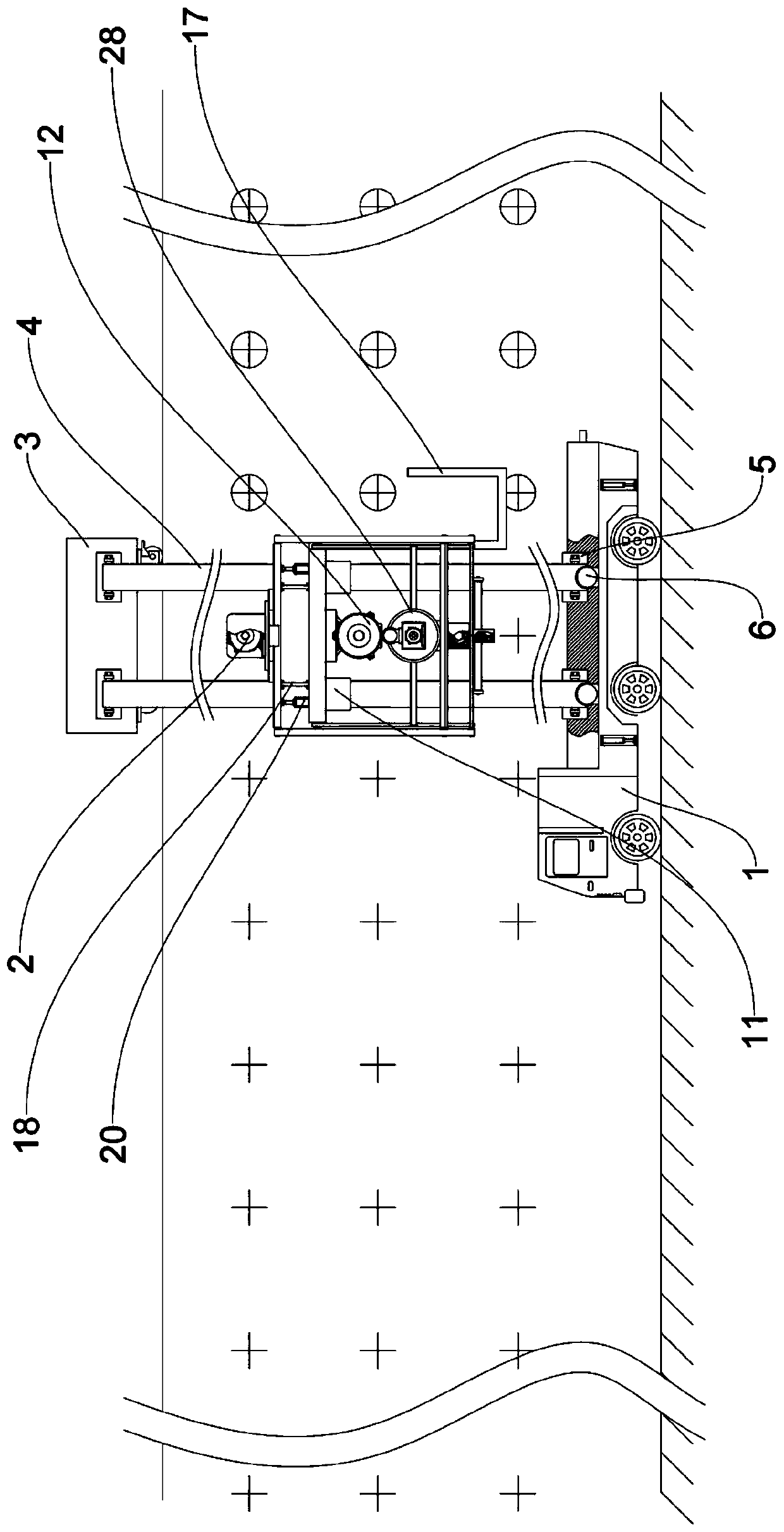 Fully-automatic anchoring method and device for protection of slope of open-pit mine