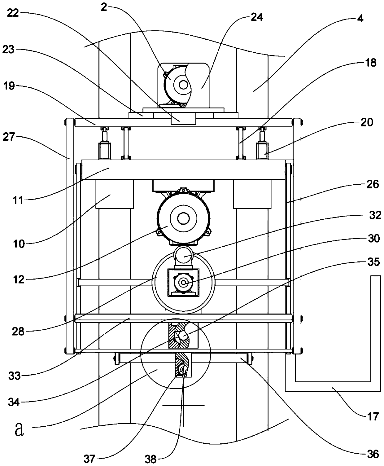 Fully-automatic anchoring method and device for protection of slope of open-pit mine