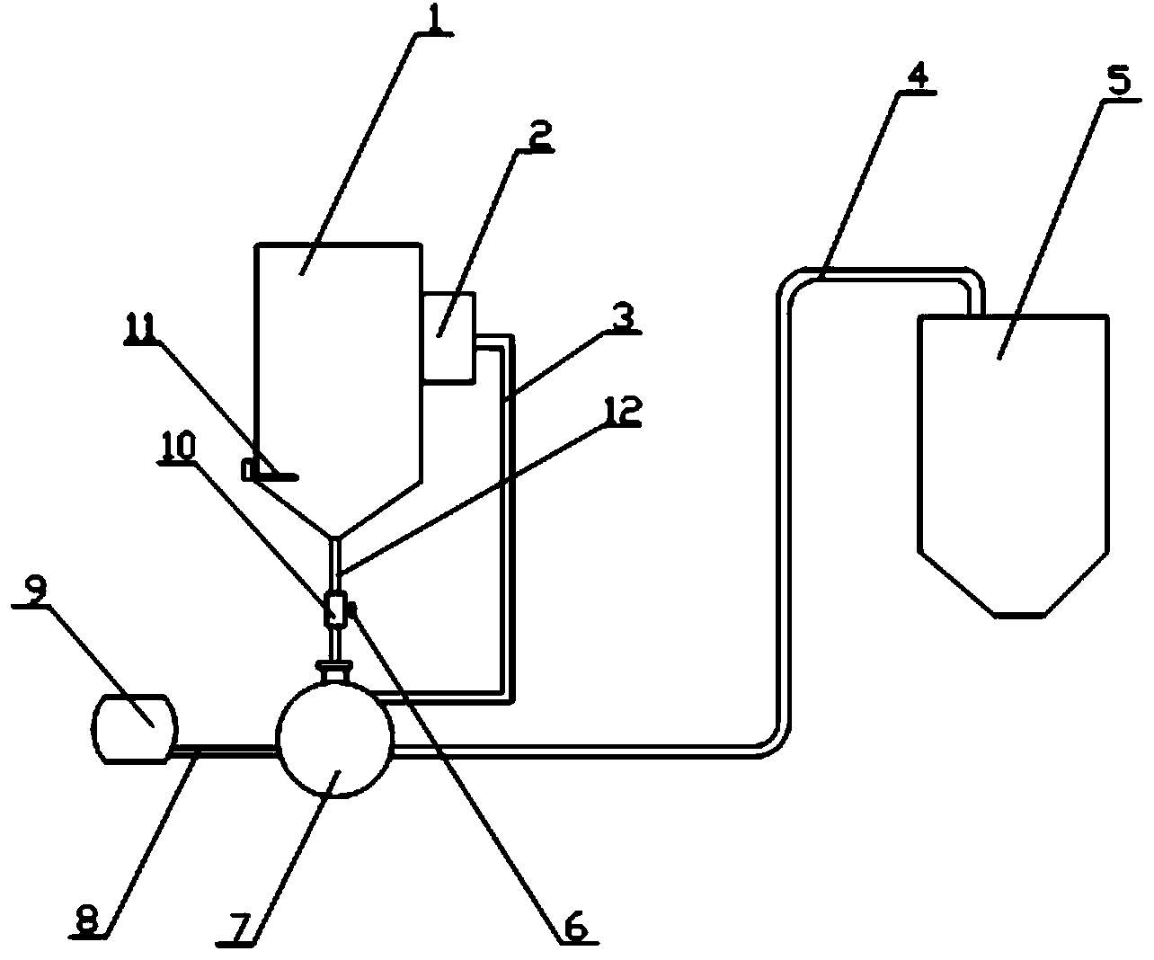 White carbon black raw material conveying system