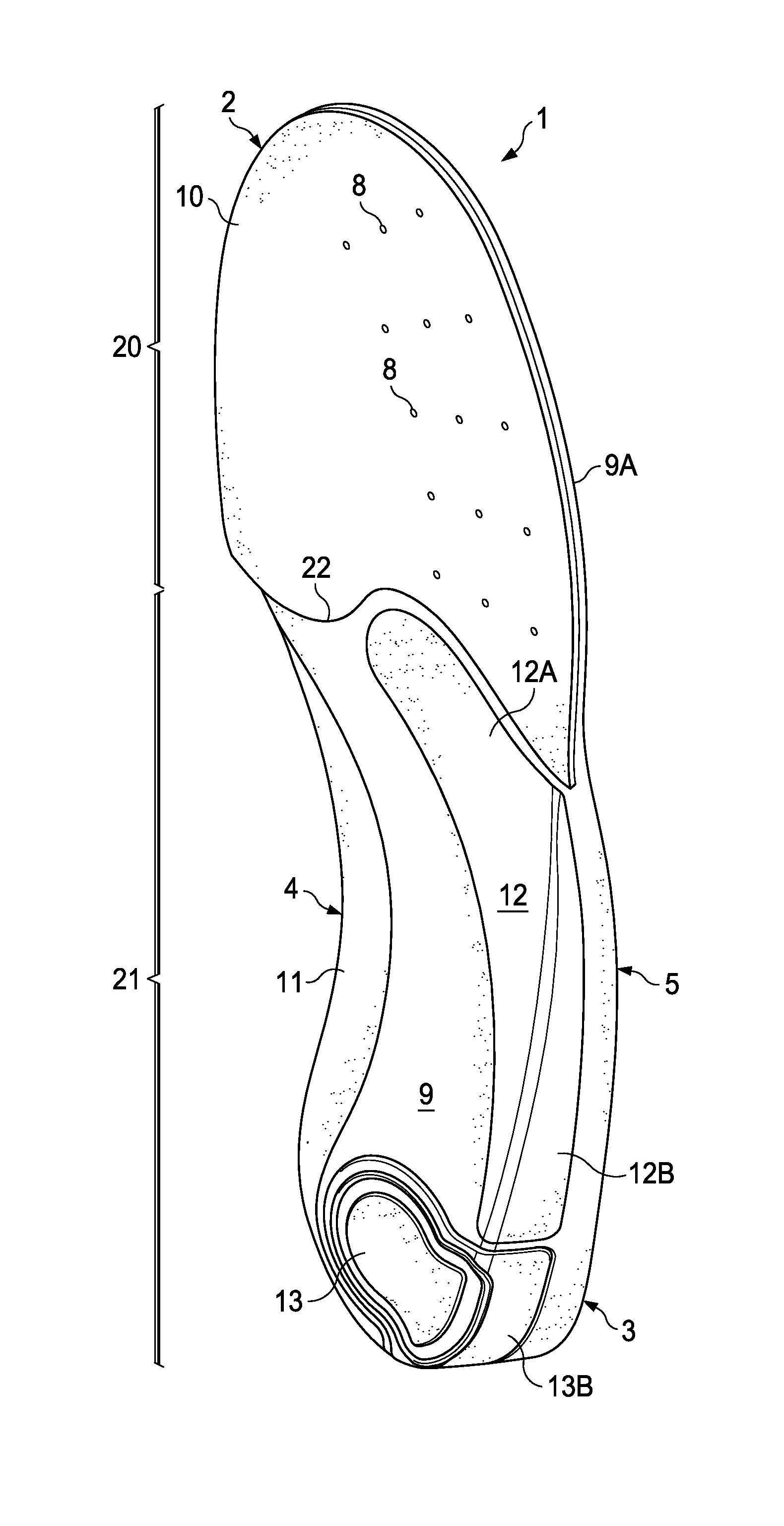 Insole for Relief of Over-Pronation and Knee Joint Stress