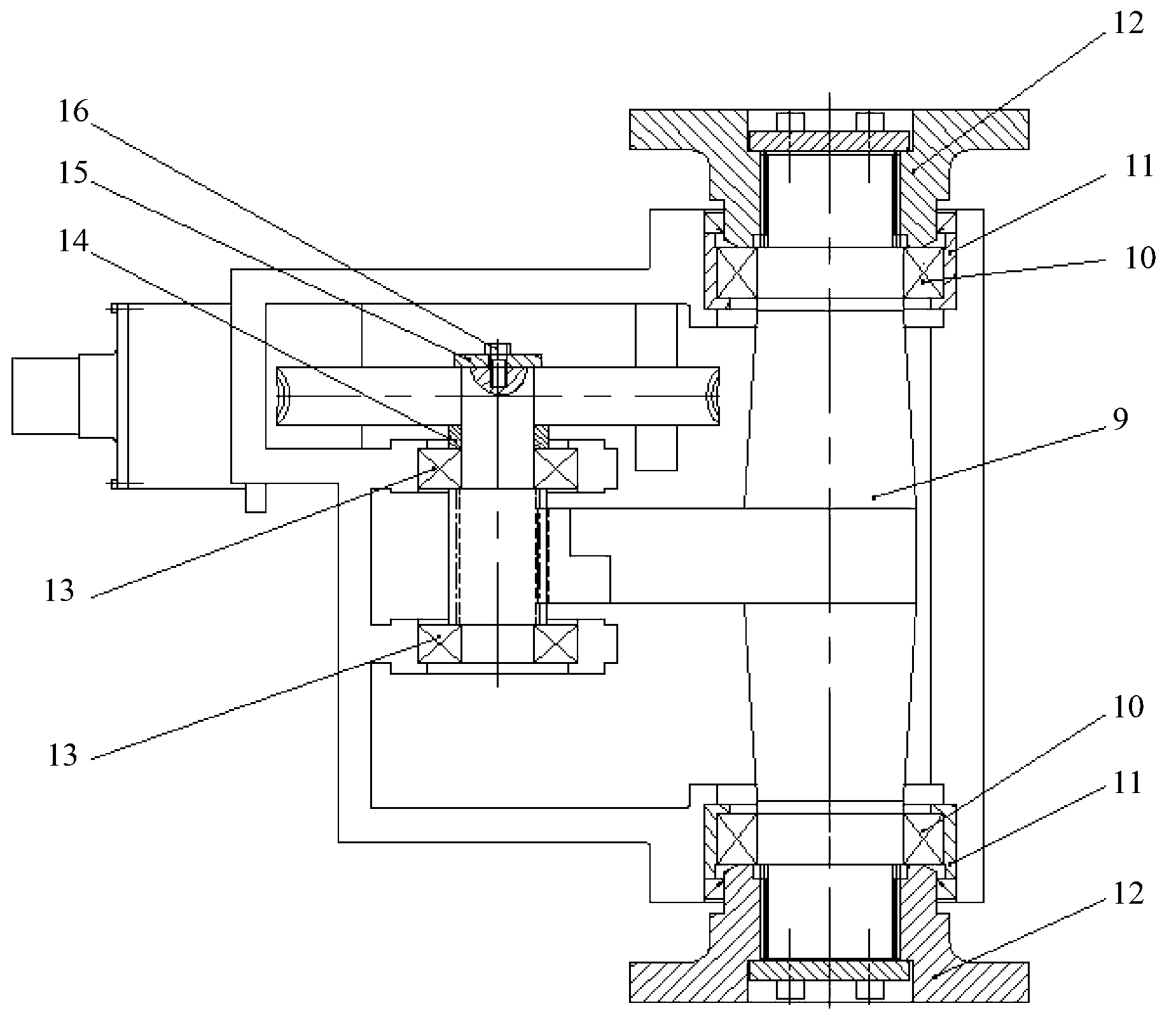 Heliostat pitch angle transmission gear