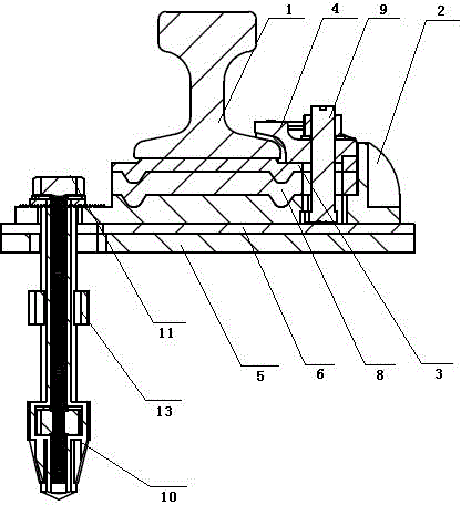 High-speed and heavy-load track fixing system