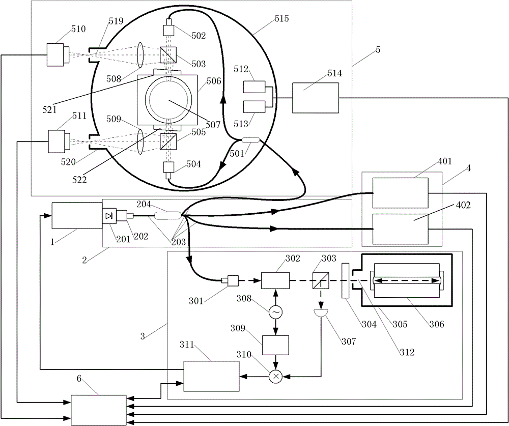 Phase shifting interferometry-based sphere diameter absolutely-precise measuring system and method thereof