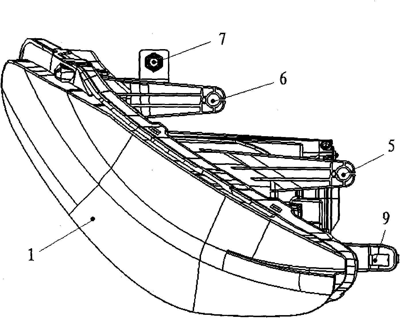 Vehicle headlight installation assembly and installation method thereof