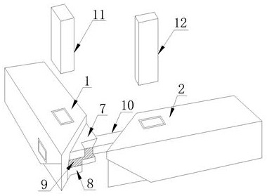 Round corner tenon combination structure of solid wood furniture