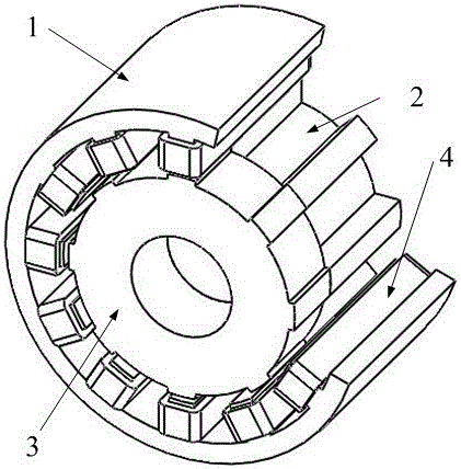 A composite rotor structure bearingless switched reluctance motor