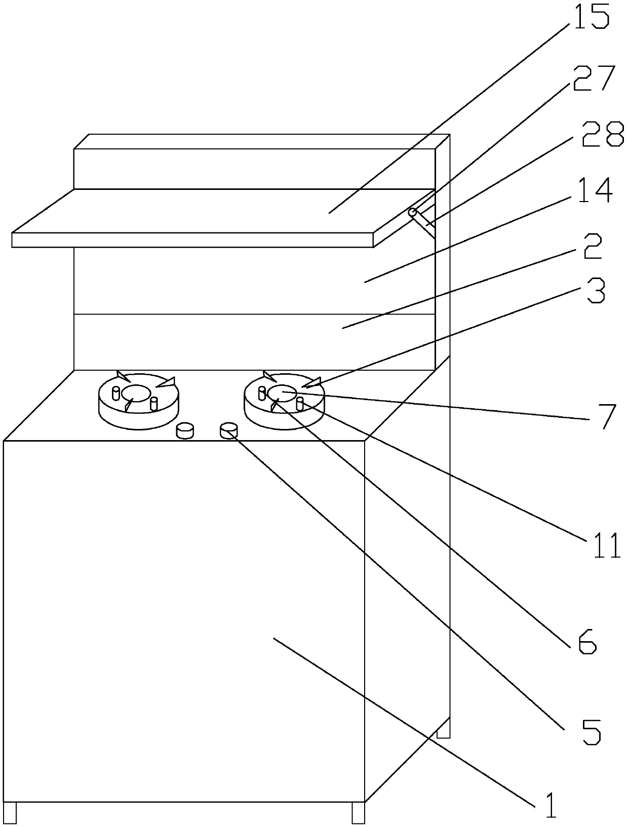 Electric coupling induction stainless steel integrated range