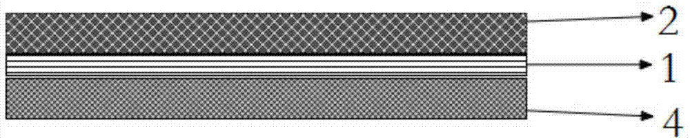 Flexible transparent conducting thin film based on graphene sandwich structure and preparation method thereof