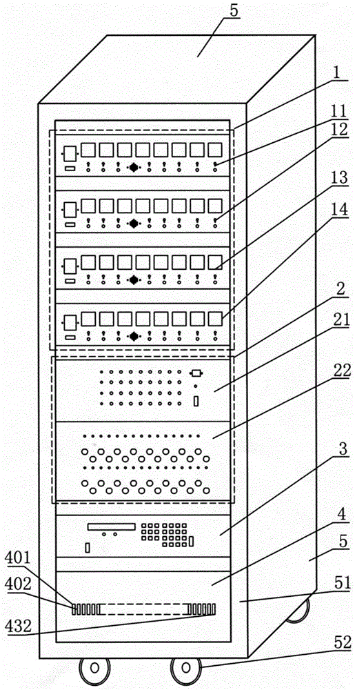 System for carrying out online aging and automatic monitoring on multiple radio stations simultaneously
