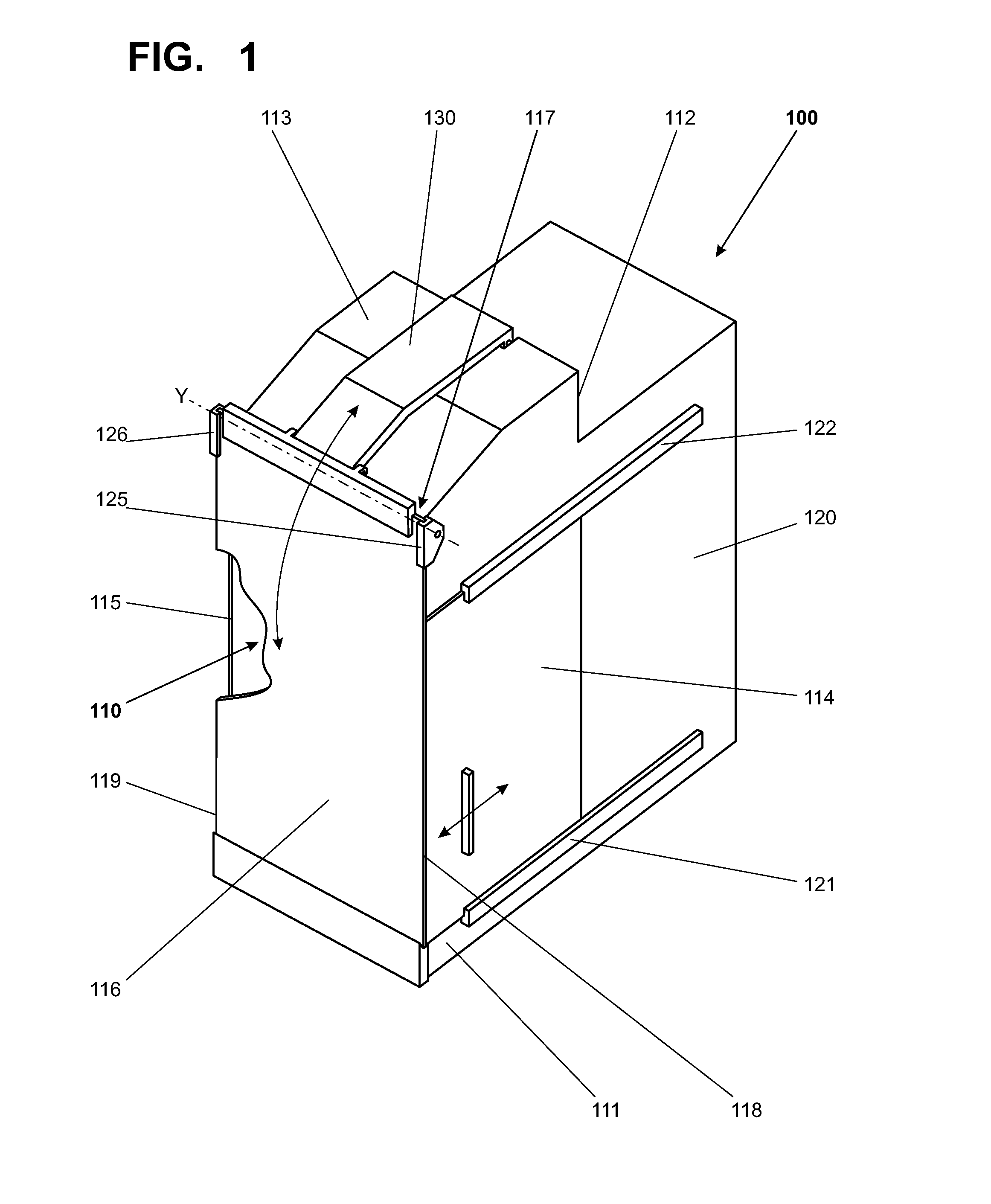 Laboratory instrument with a protected working compartment