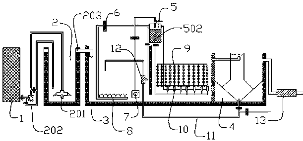 Energy-saving and consumption-reducing sewage treatment system