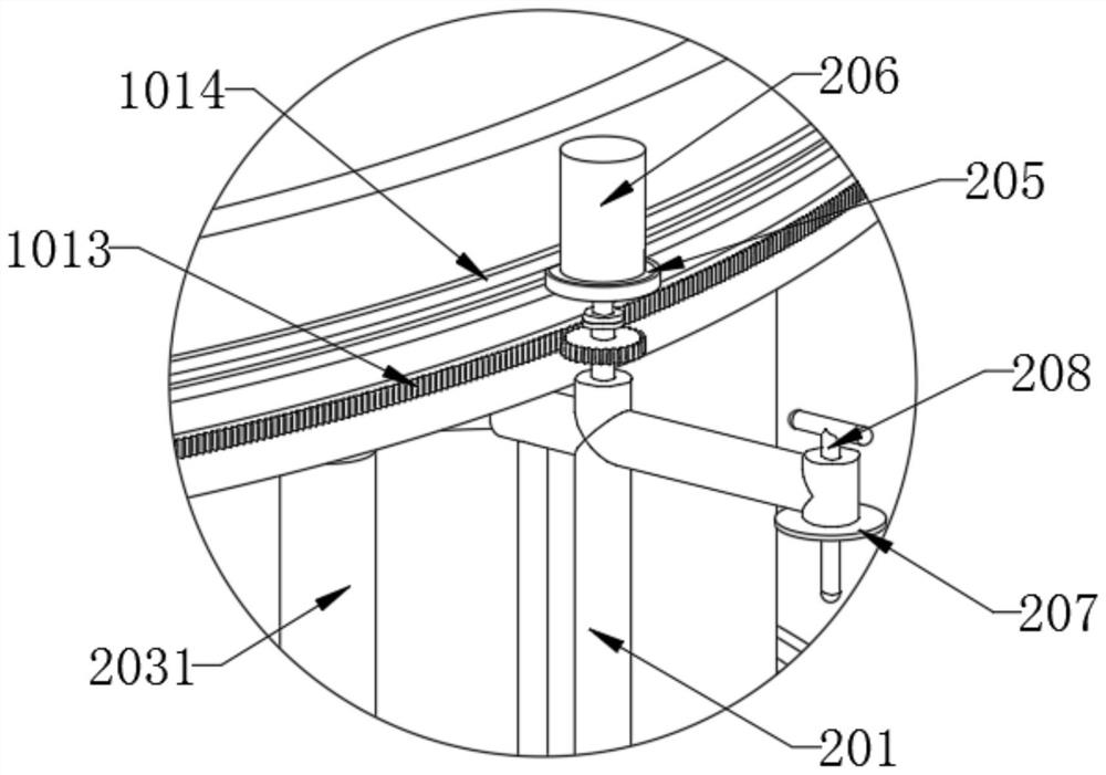 Winding type film covering device based on column and tower structural body of house building