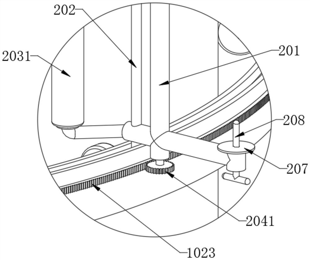 Winding type film covering device based on column and tower structural body of house building