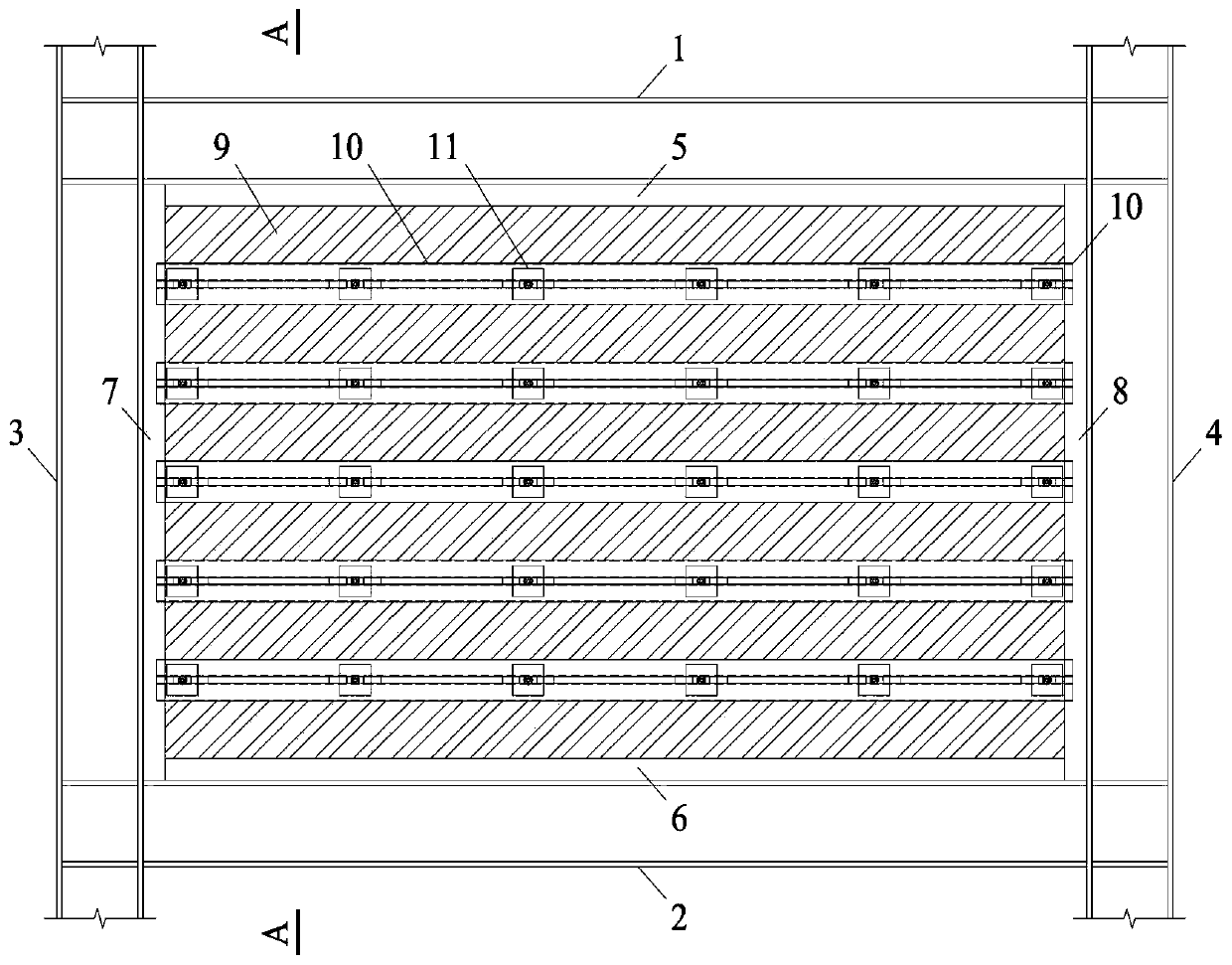 All-steel fabricated double-limb steel pipe constrained anti-buckling steel plate shear wall