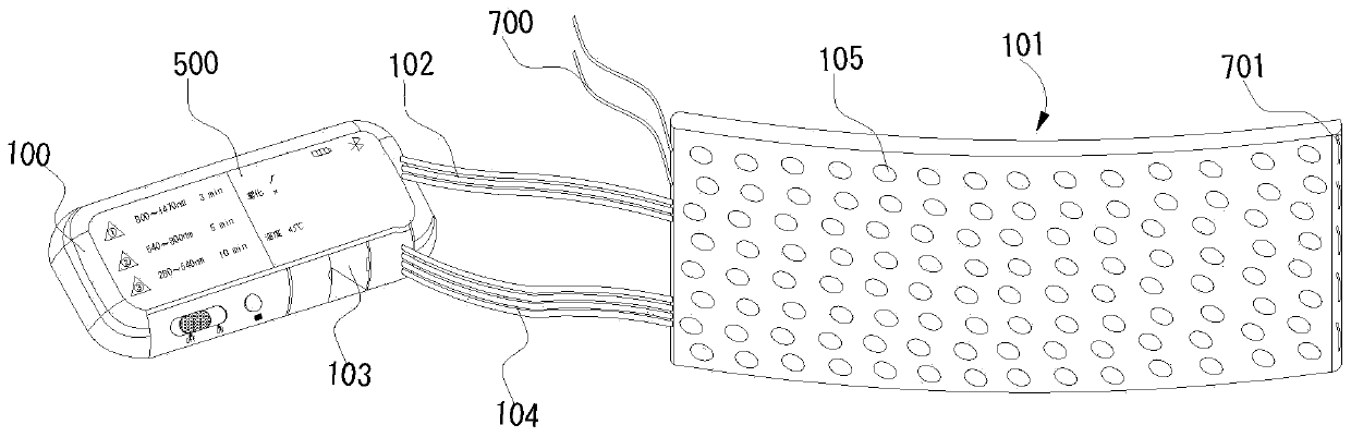 Wearable laser pain treatment device