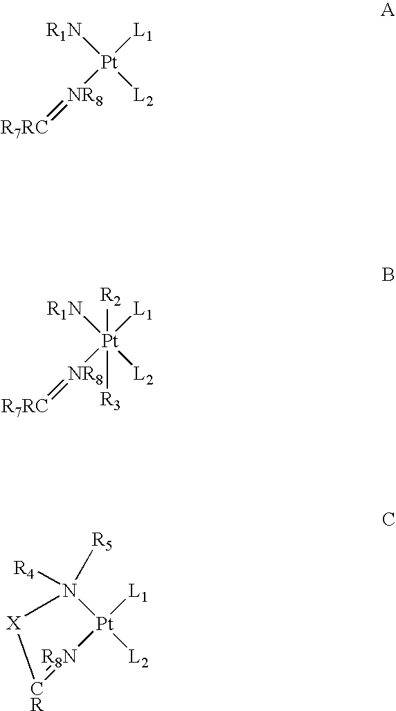 Monoimine ligand platinum analogs