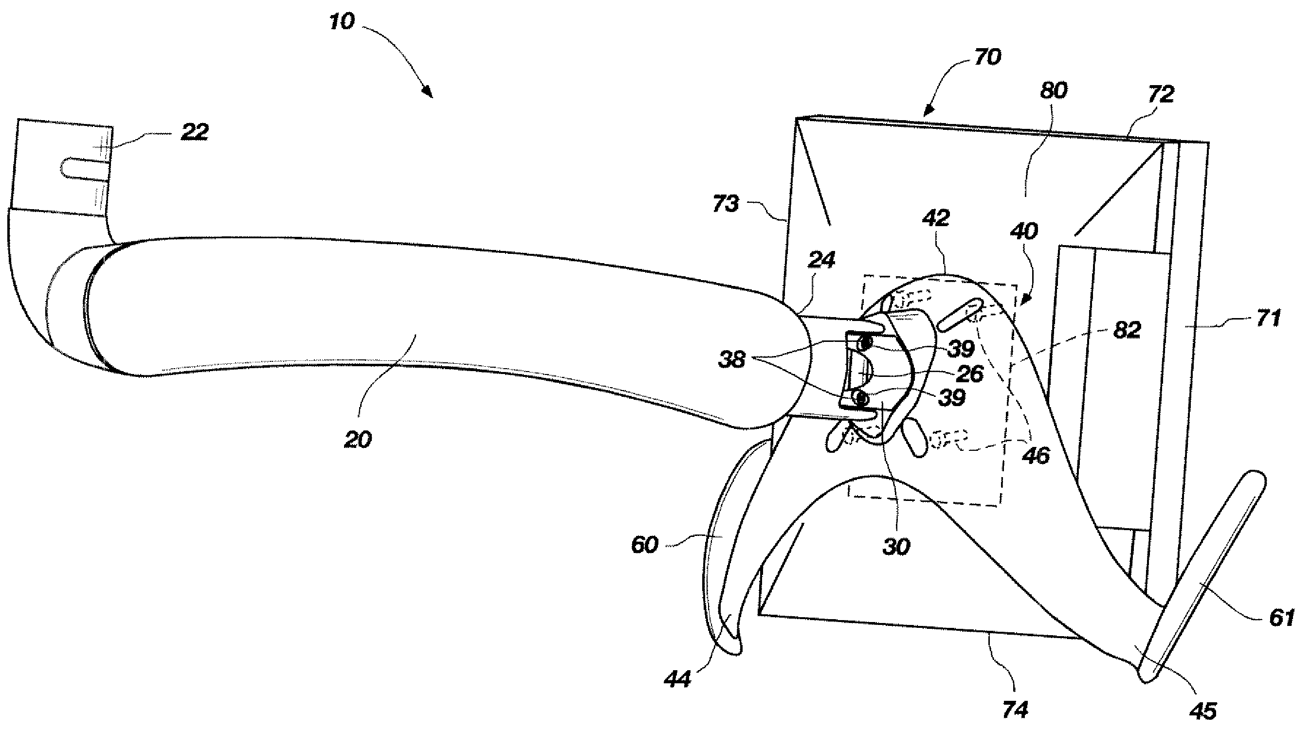 Support for assembly with flat panel video monitors, coupler for attachment of the support to an extension arm, and assembly methods