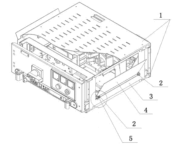 Pressure-relief and antibump apparatus of low-voltage draw-out switch cabinet