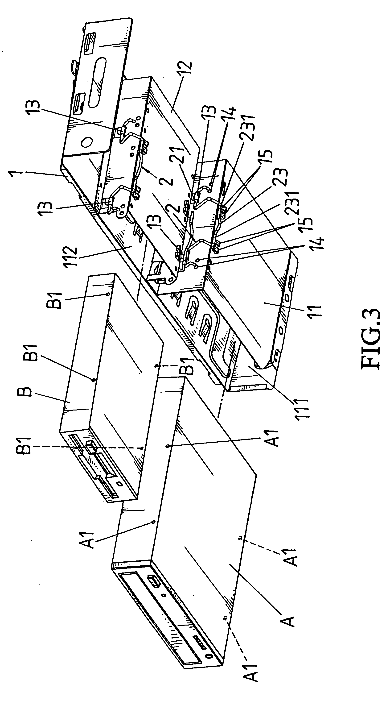 Positioning clamp for CD-ROM drives and diskette drives