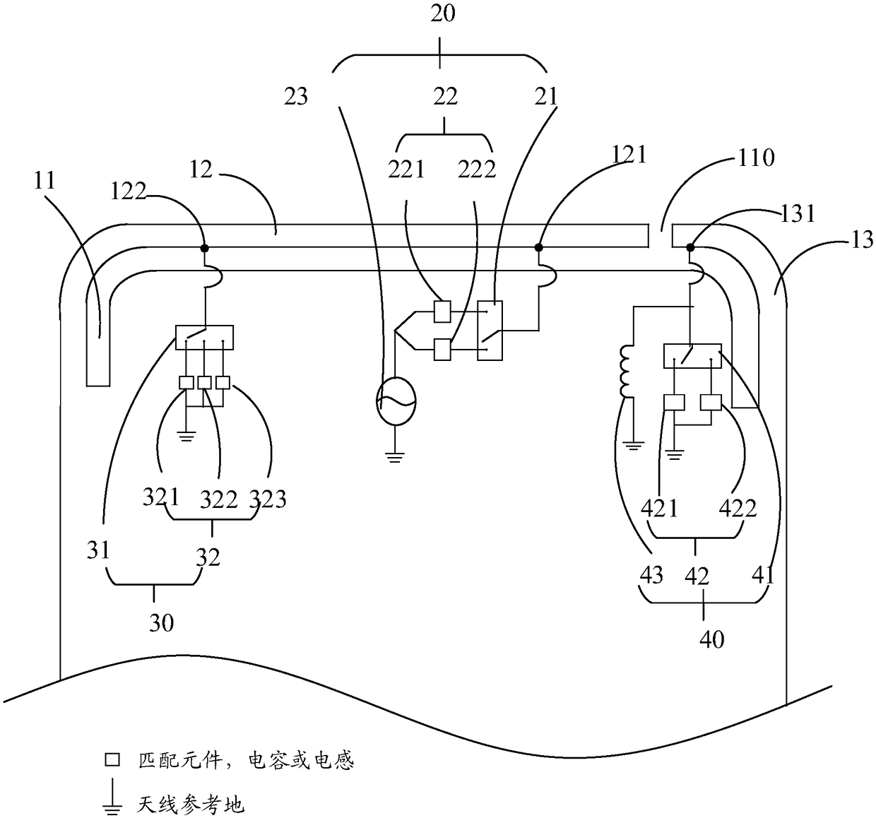 Antenna system and terminal