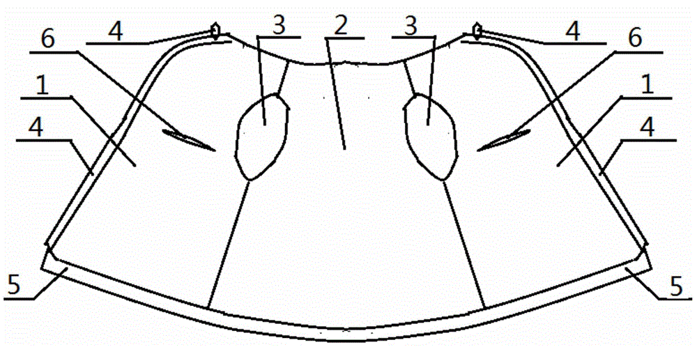 Inflatable waistcoat capable of monitoring and controlling amplitude and time phase of breathing movement