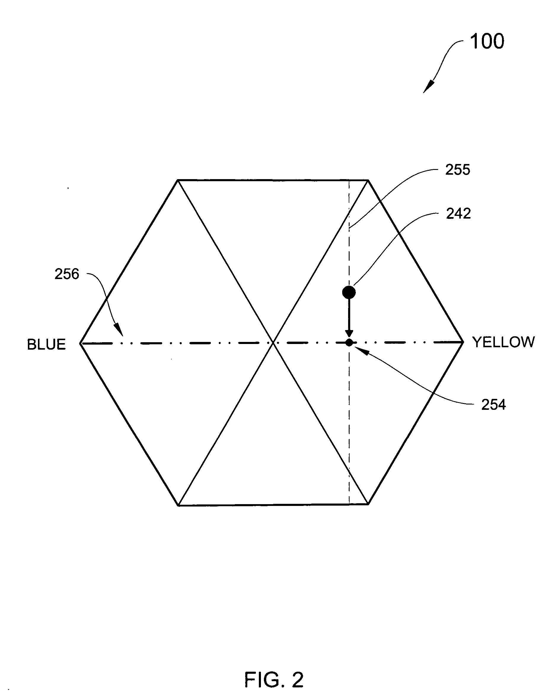 System and method for identifying at least one color for a user