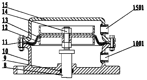 Pressure reducing valve for nuclear power fire fighting