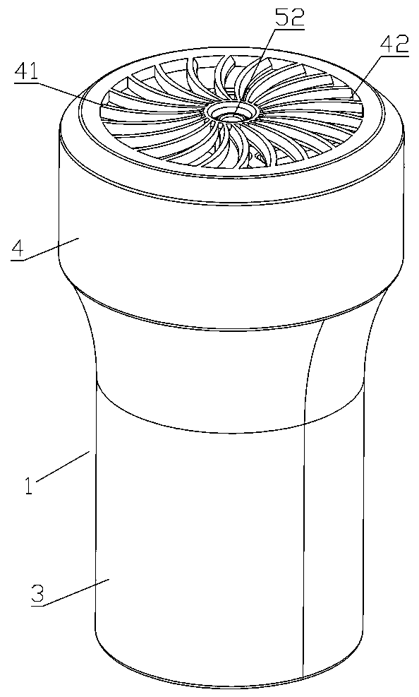 Forced diffusion type air purifier