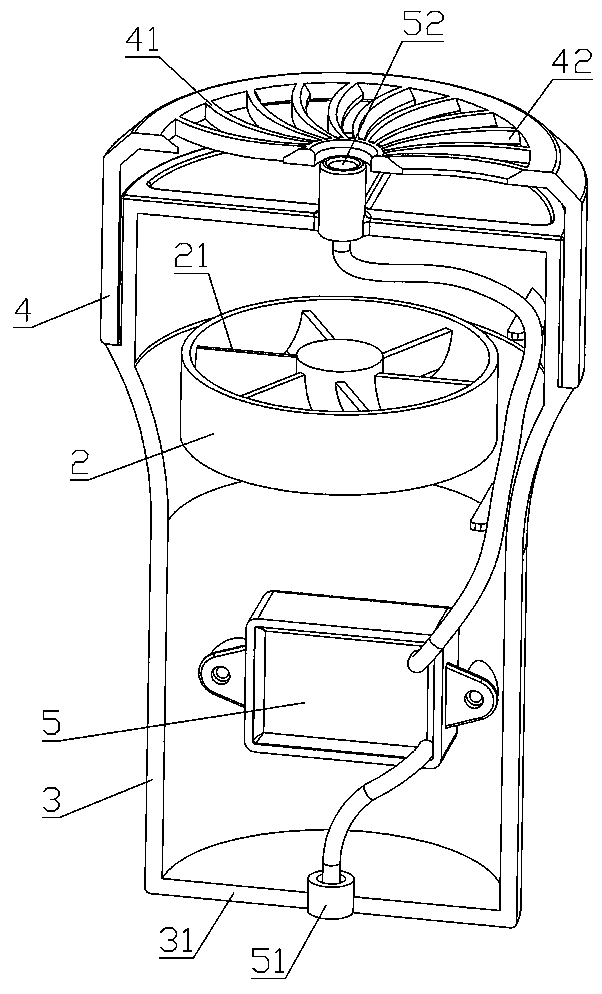 Forced diffusion type air purifier