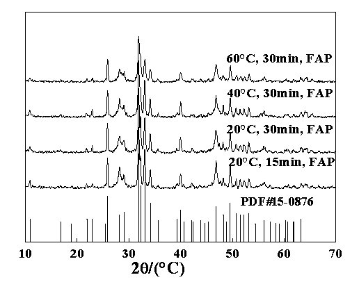 Microwave-assisted synthesis method of nano fluorapatite powder
