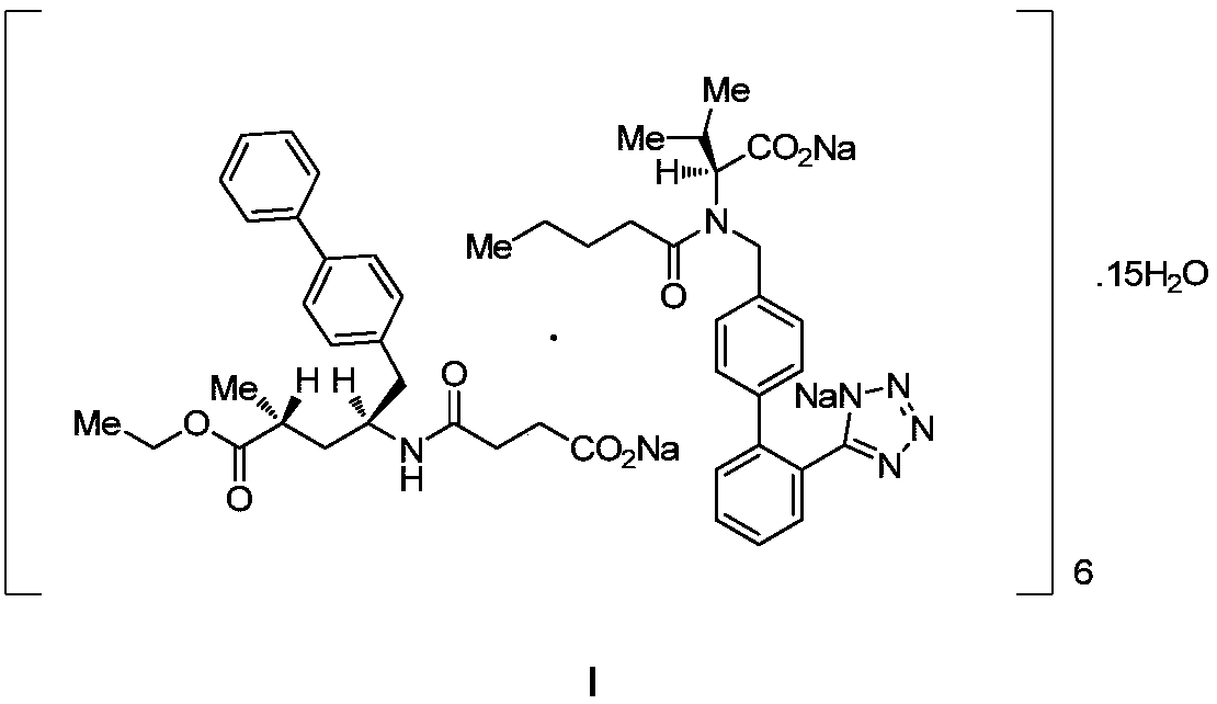 Novel crystal of sacubitril valsartan sodium as well as preparation method and application thereof