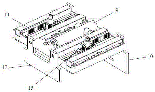 Automatic drawing brick clamping machine