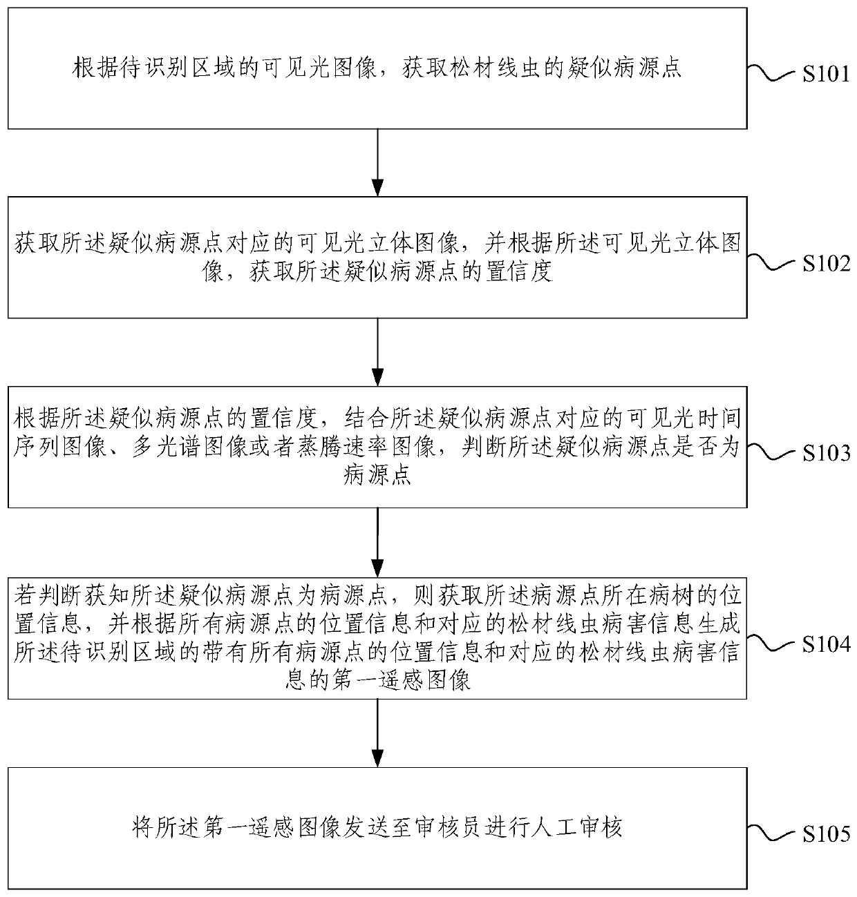 A pine wilt disease tree identification and positioning method and system