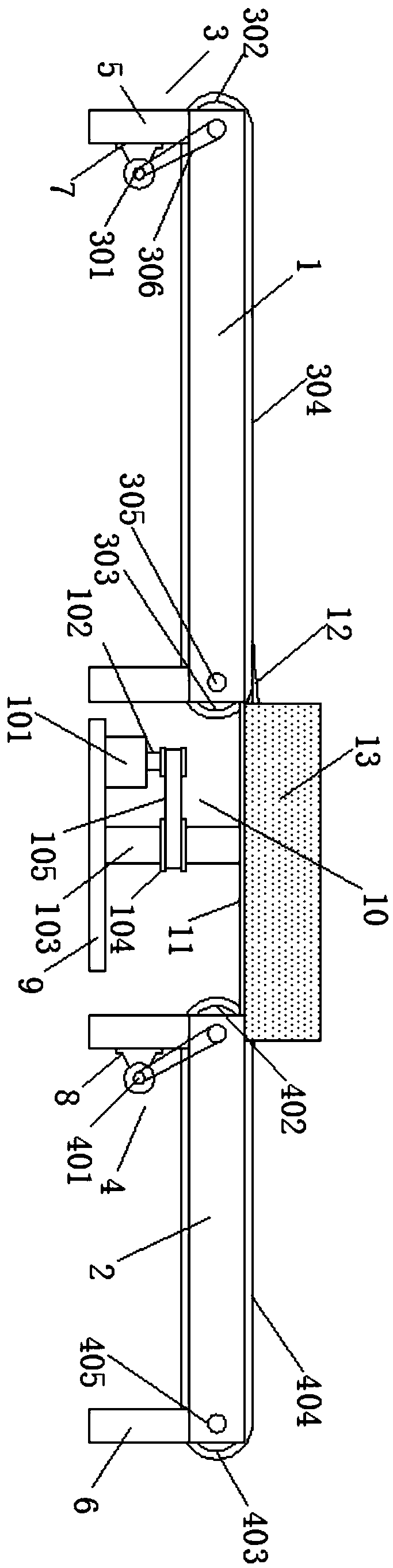 Conveying and guiding device for machining