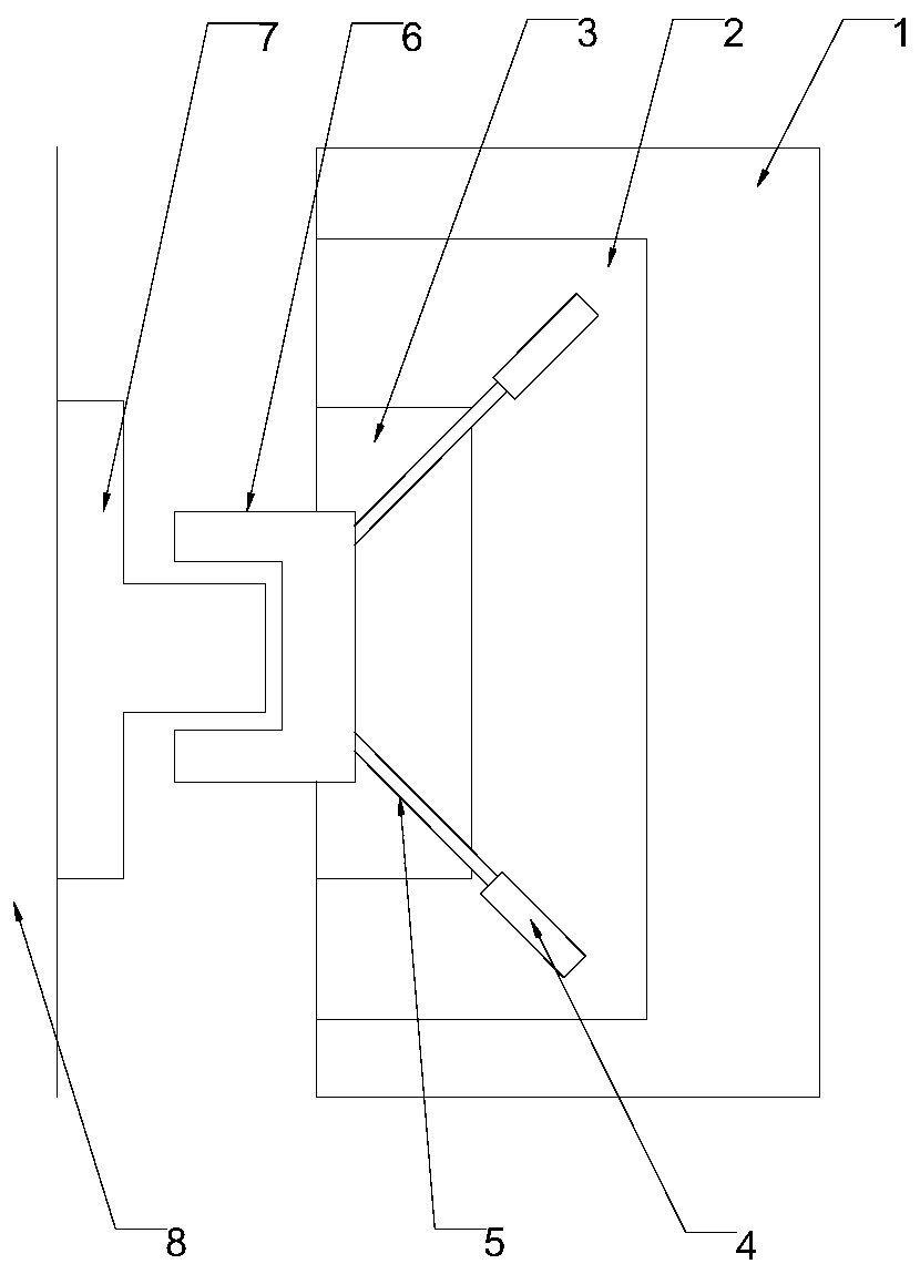 Lifter platform stable ascending anti-shaking system and working method thereof