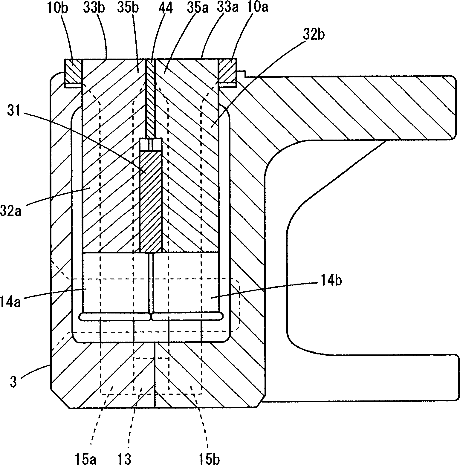 Knitting member selecting actuator of knitting machine