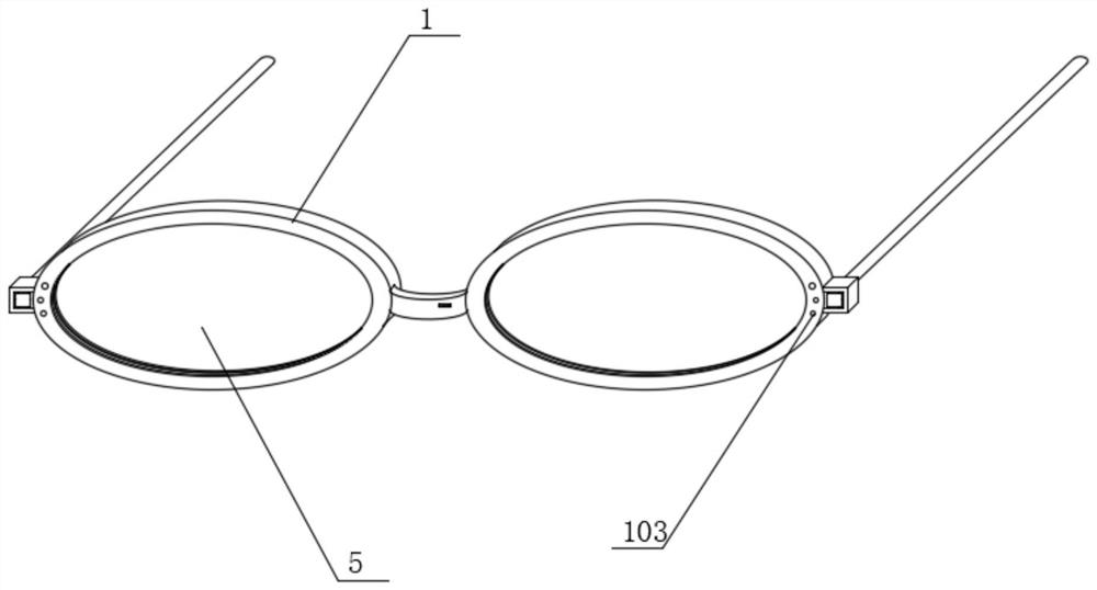 A kind of physical therapy glasses for preventing myopia and strabismus