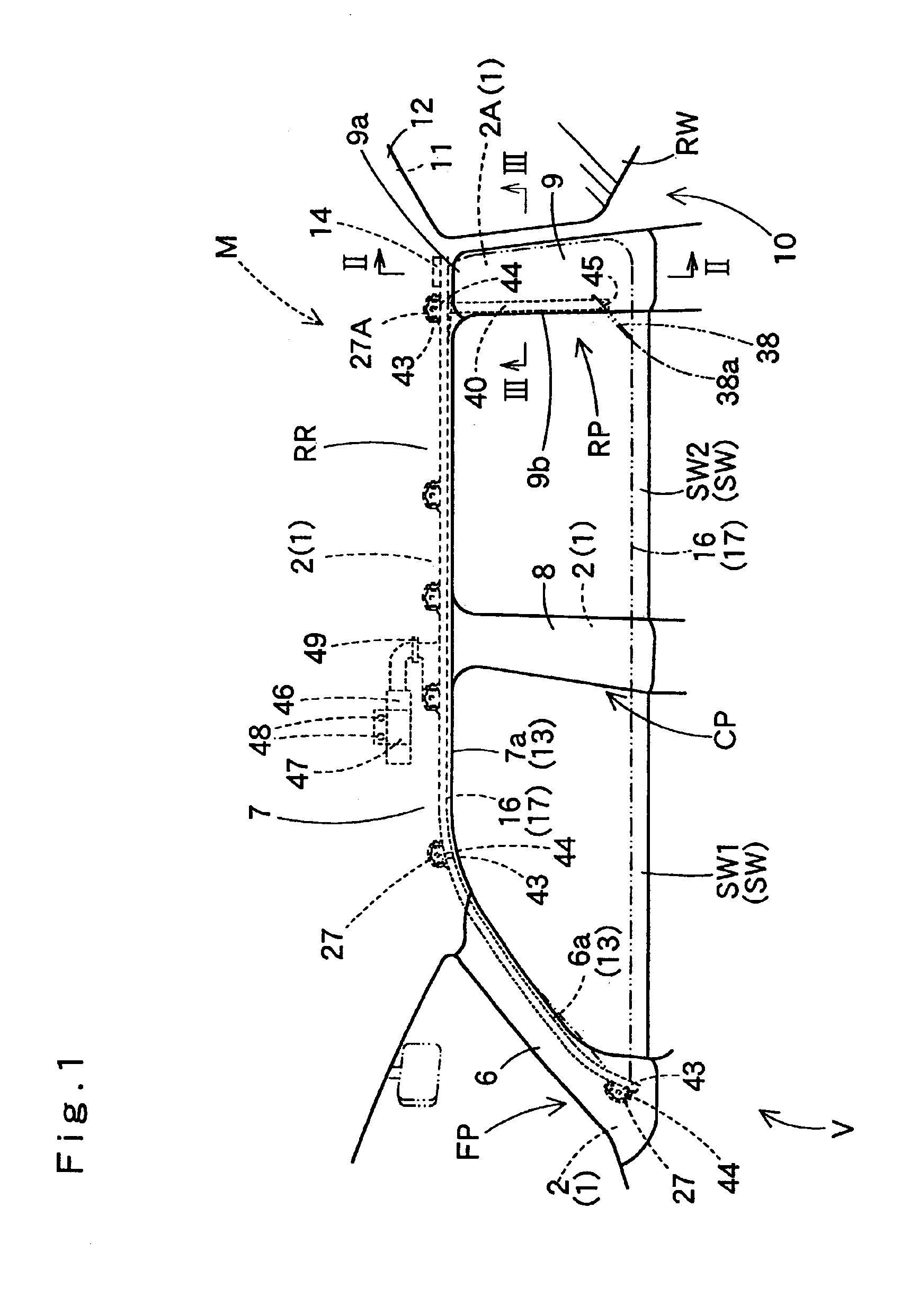 Head protecting airbag device