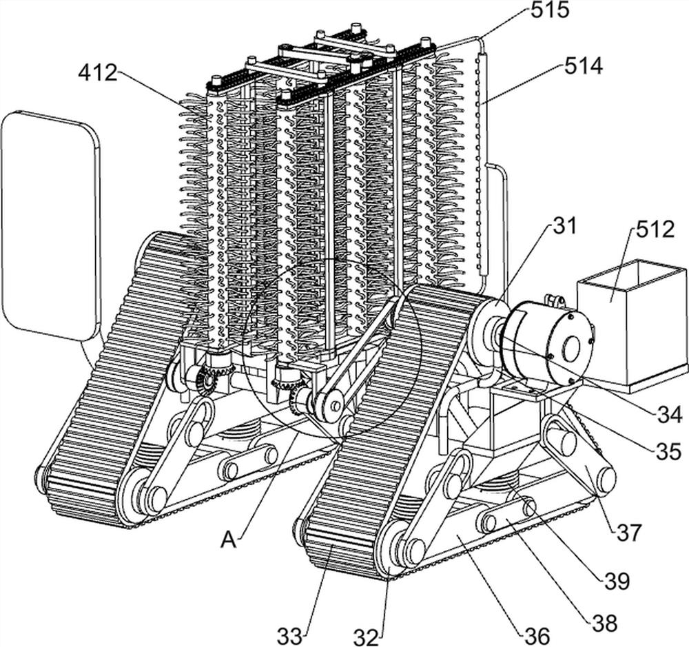 Guardrail ash removal device for expressway