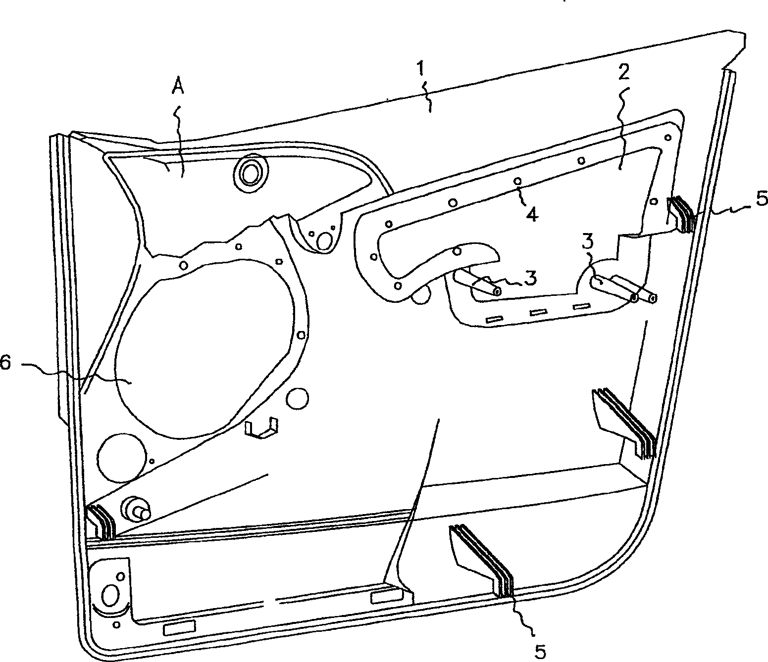 Door module for motor vehicles comprising a window regulator with lever