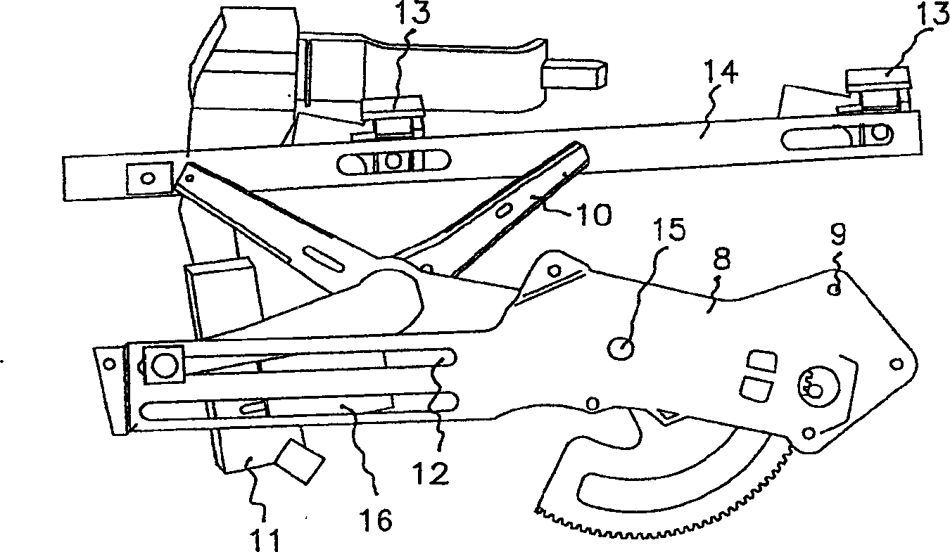 Door module for motor vehicles comprising a window regulator with lever